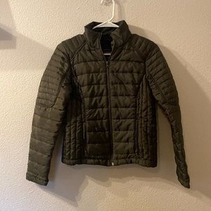 Miss London Black Label green puffer jacket size small